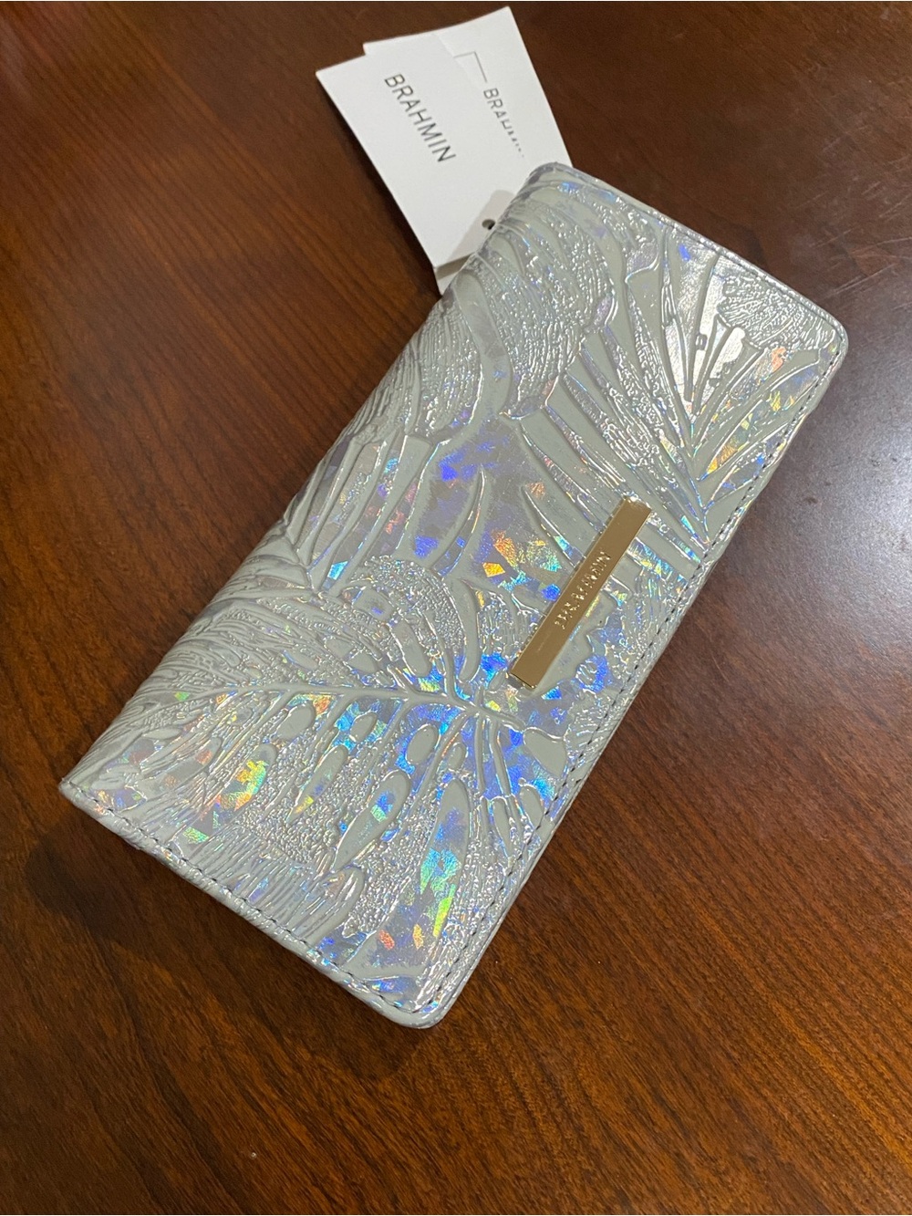 🪩HTF SILVER SERENADE Brahmin ADY Wallet NWT - Picture 6 of 10